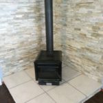 wood burning stove fireplace
